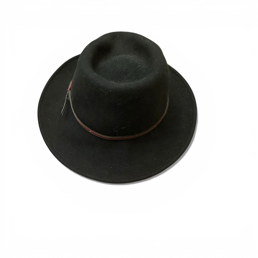 Stetson Crushable Black Wool Fedora Hat XXL Made in USA - Picture 4 of 7
